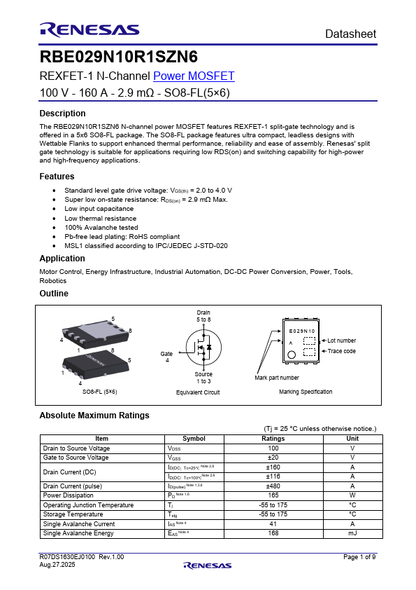 RBE029N10R1SZN6 Datasheet Preview
