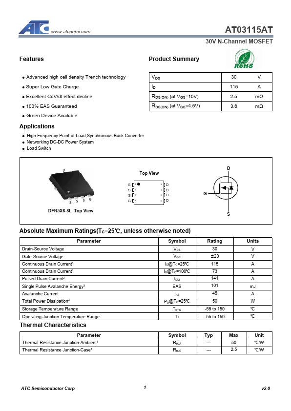 AT03115AT Datasheet Preview