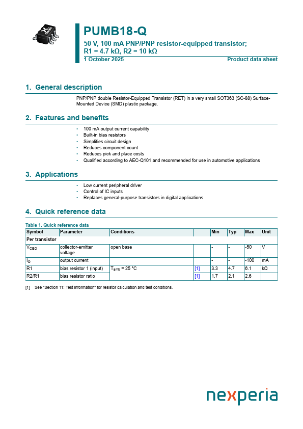 PUMB18-Q Datasheet Preview