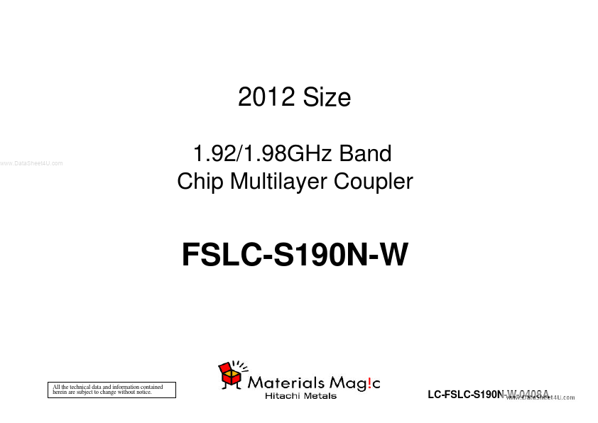 FSLC-S190N-W