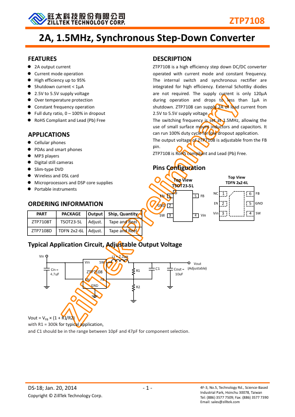 ZTP7108T