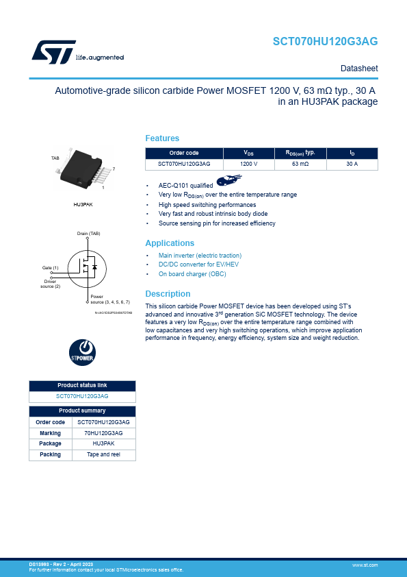 SCT070HU120G3AG