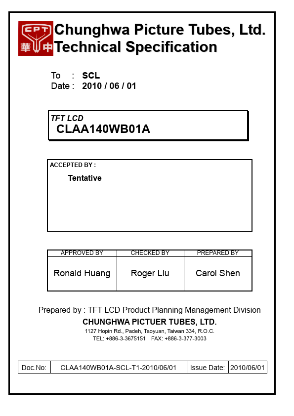 CLAA140WB01A