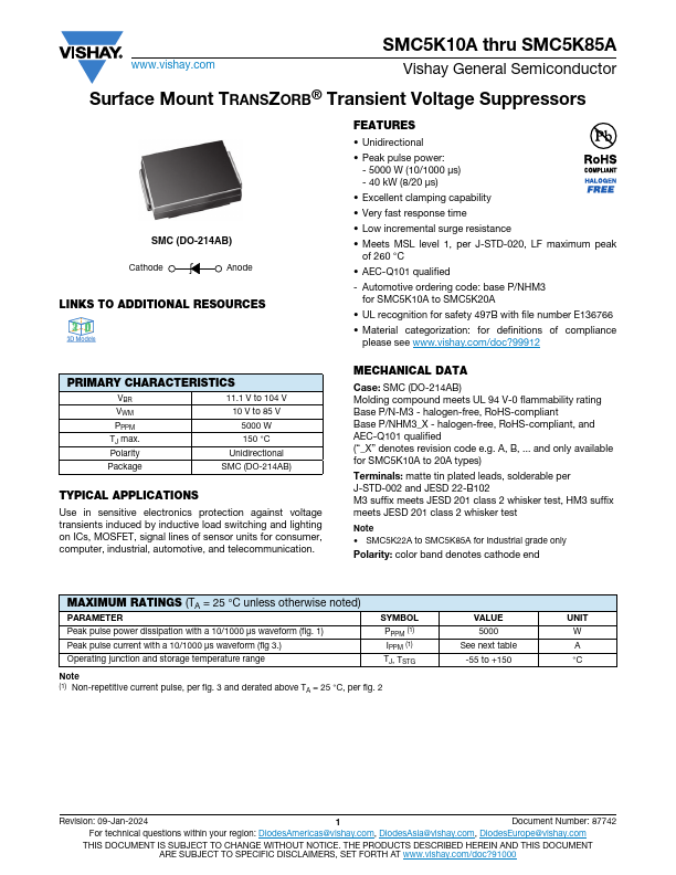 SMC5K26A Datasheet Preview