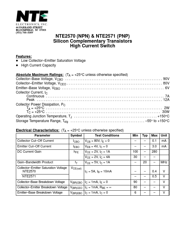 NTE2570