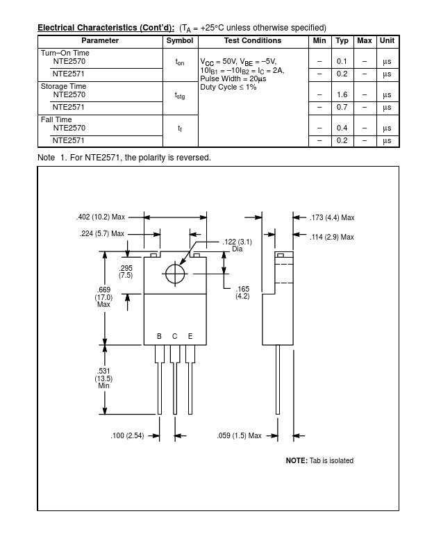 NTE2570