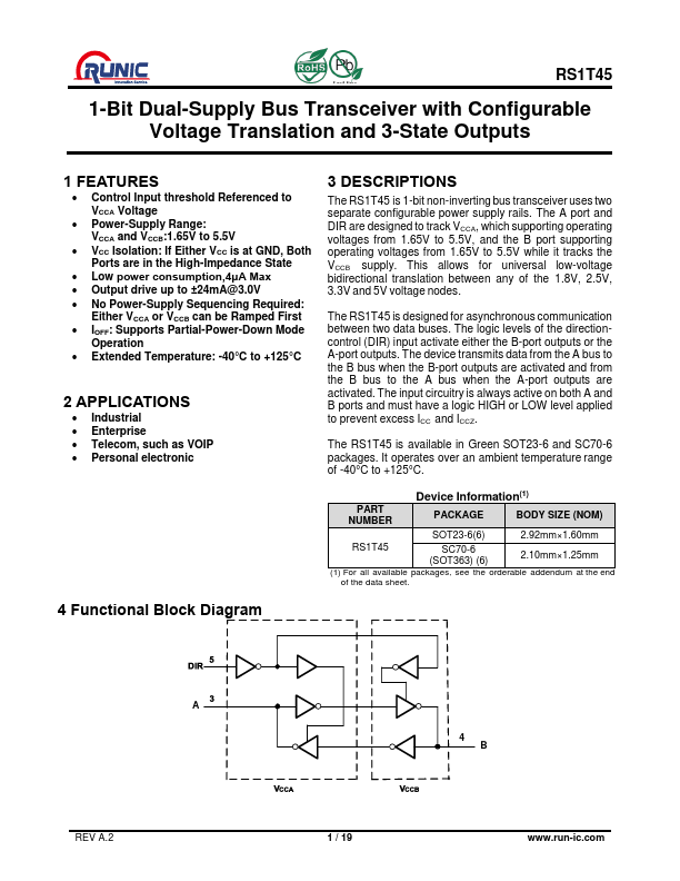 RS1T45 Datasheet Preview