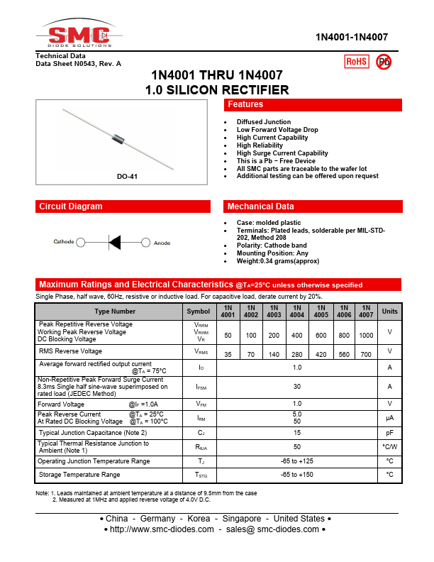 1N4003 Datasheet Preview