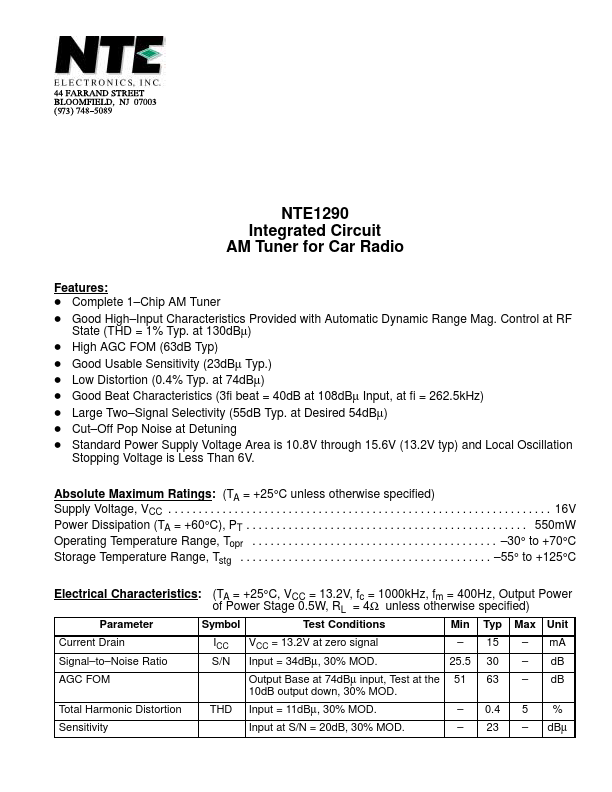 NTE1290