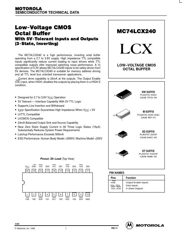 MC74LCX240