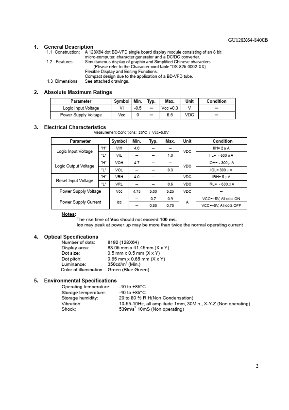 GU128X64-8400B