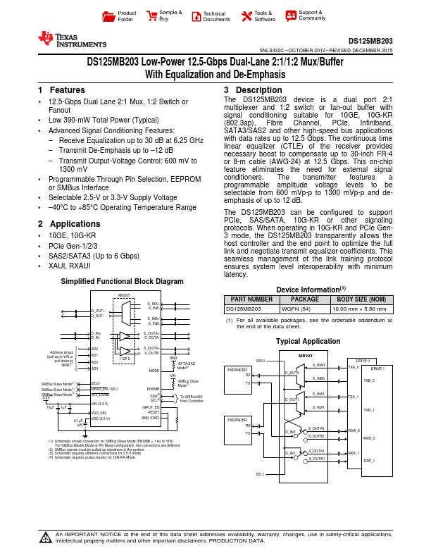 DS125MB203