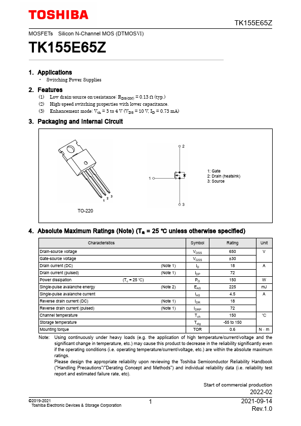 TK155E65Z