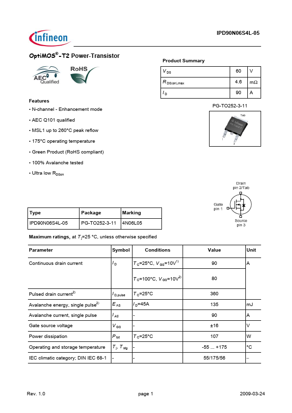 IPD90N06S4L-05