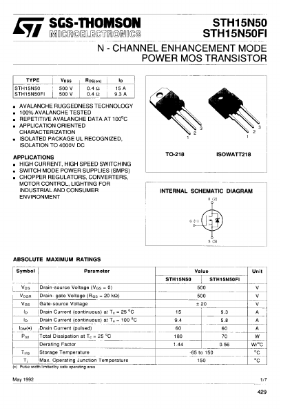 STH15N50