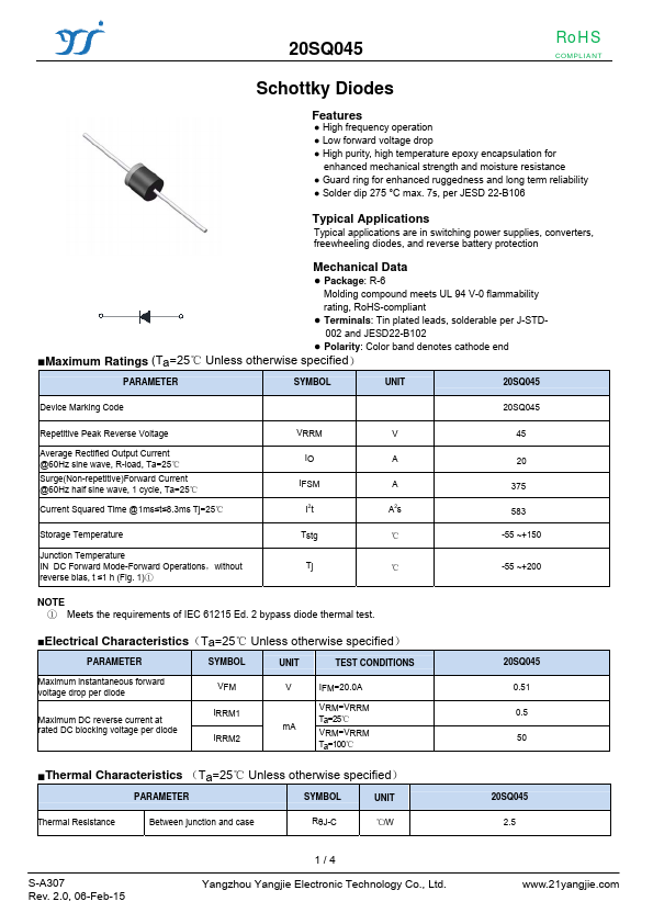 20SQ045 Datasheet Preview