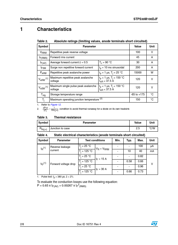 STPS30M100DJF