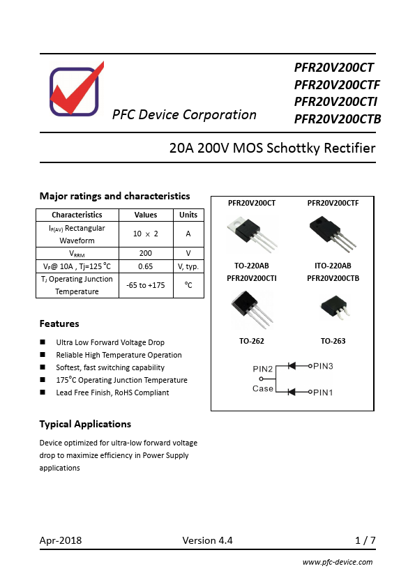 PFR20V200CTF