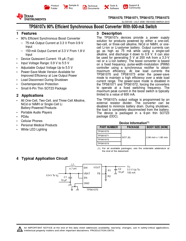 TPS61070