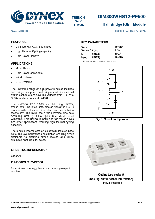 DIM800WHS12-PF500