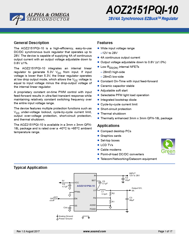 AOZ2151PQI-10