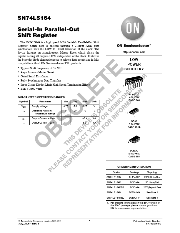 SN74LS164