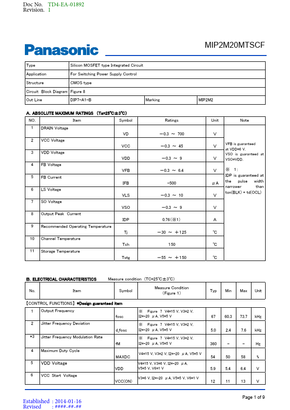 MIP2M20MTSCF