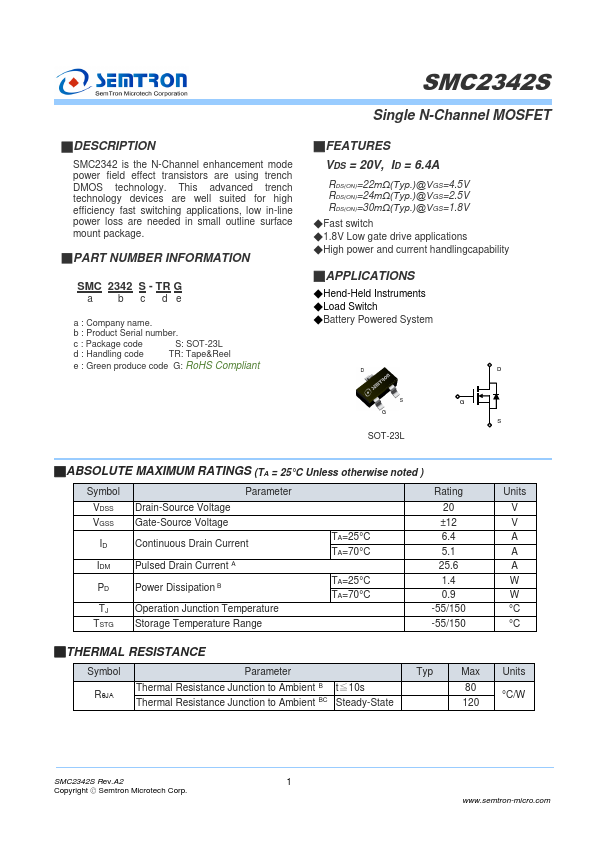 SMC2342S Datasheet Preview