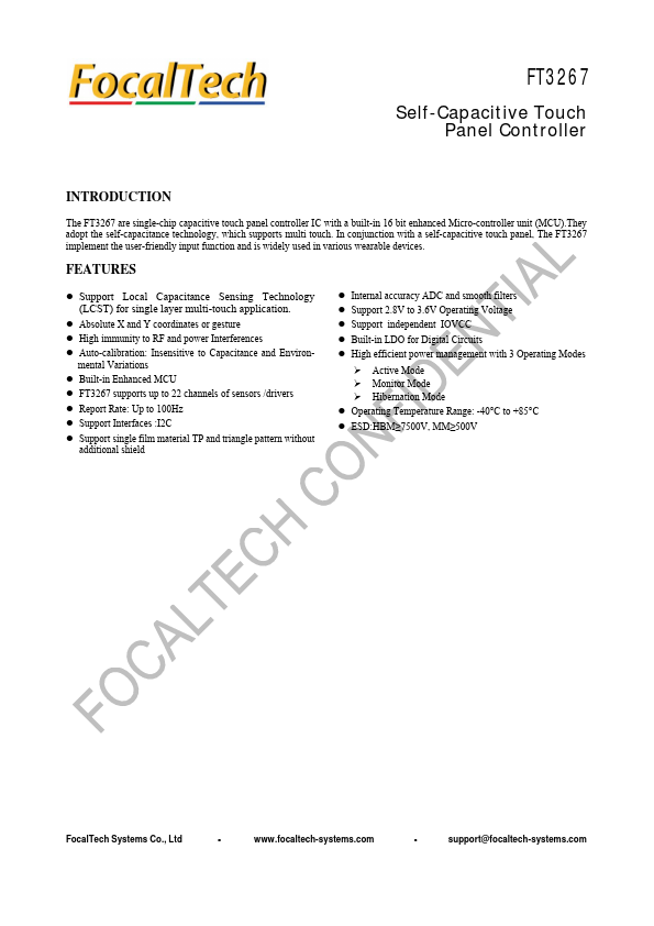 FT3267 Datasheet Preview