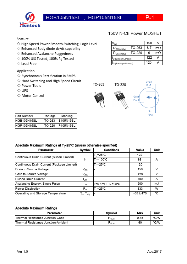 HGB105N15SL