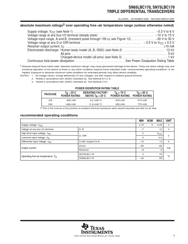 SN65LBC170