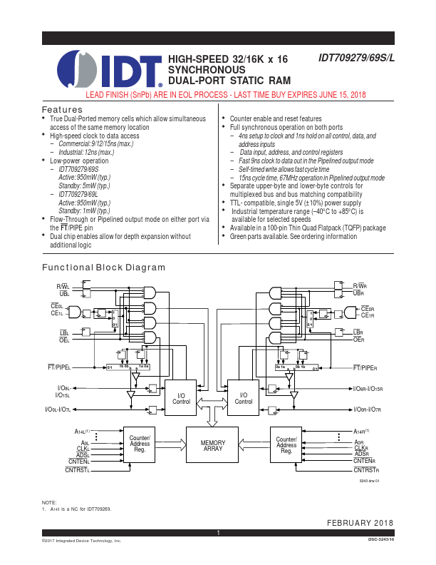 IDT709269L