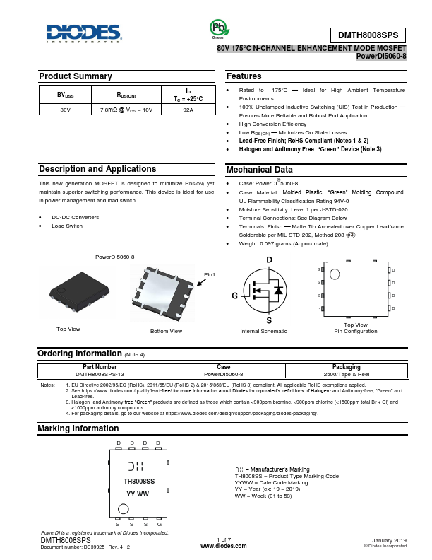 DMTH8008SPS