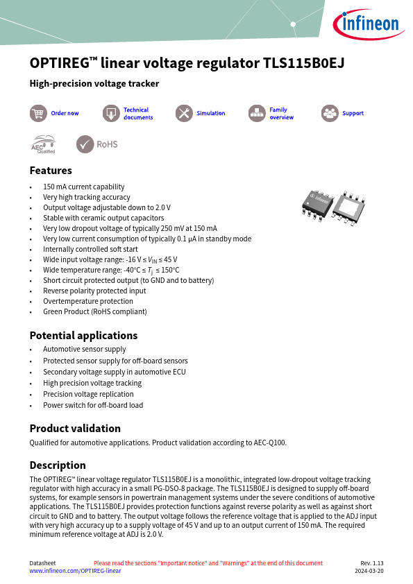 TLS115B0EJ Datasheet Preview