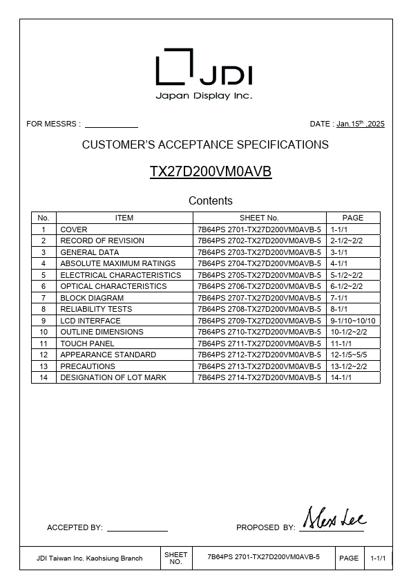  Datasheet Preview Page 1