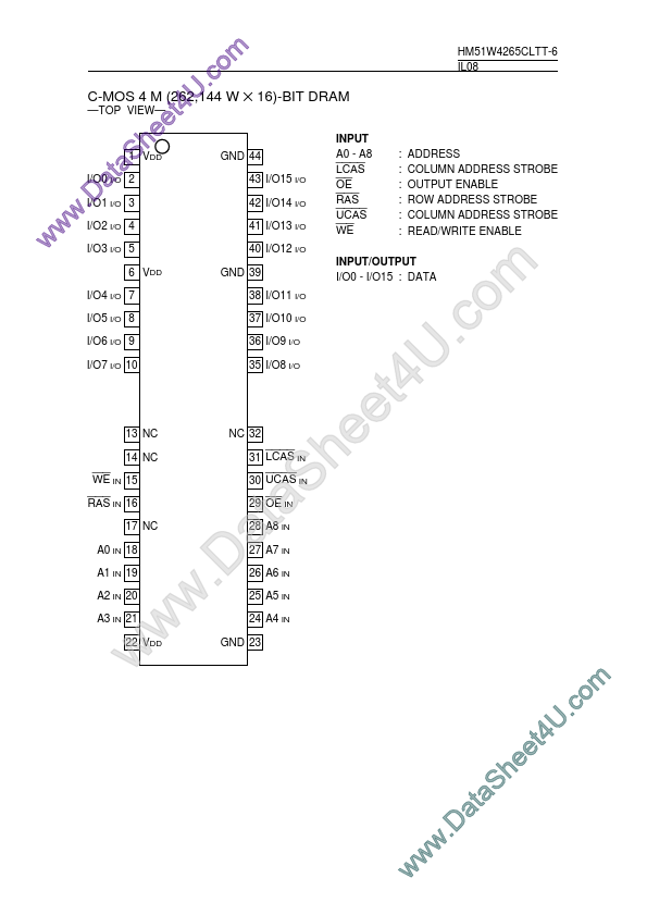 HM51W4265CLTT-6