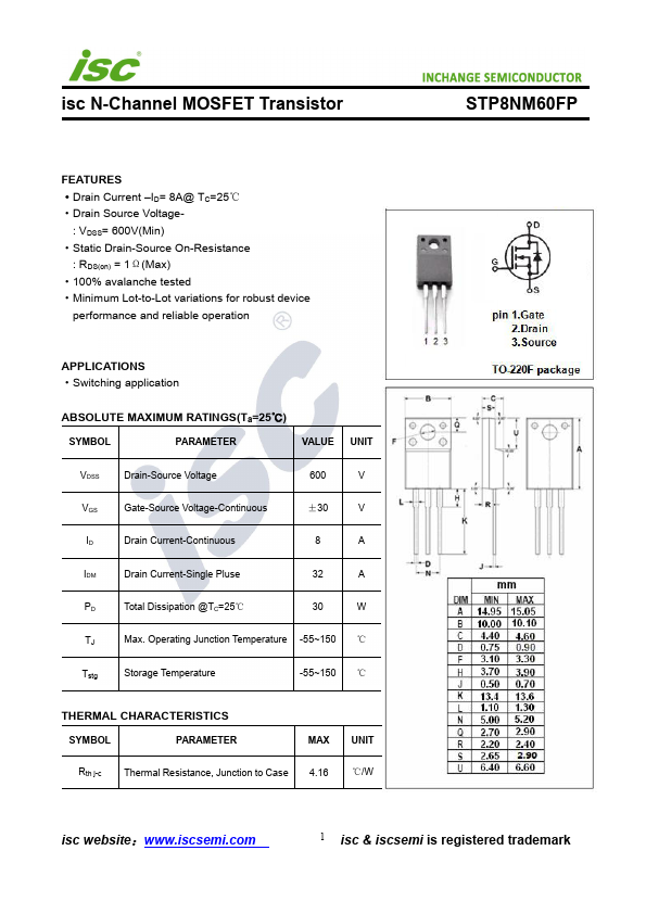 STP8NM60FP