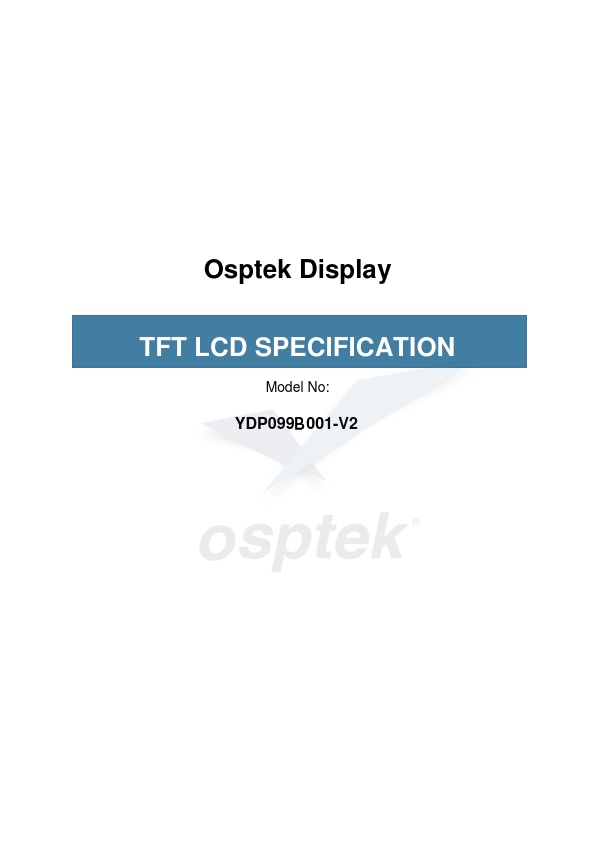 YDP099B001-V2 Datasheet Preview