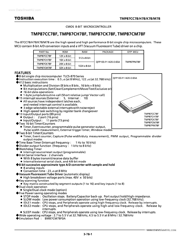 TMP87CK78F