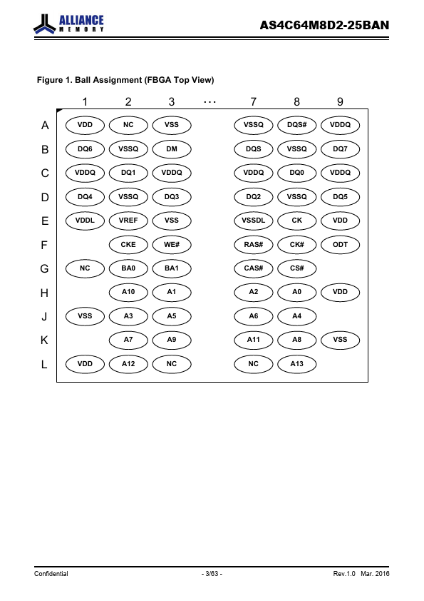 AS4C64M8D2-25BAN