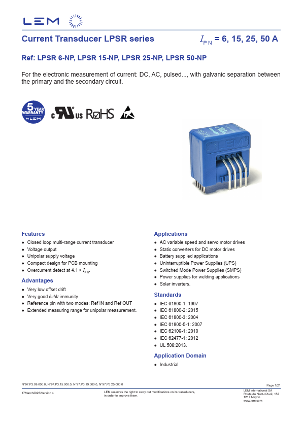 LPSR6-NP Datasheet Preview