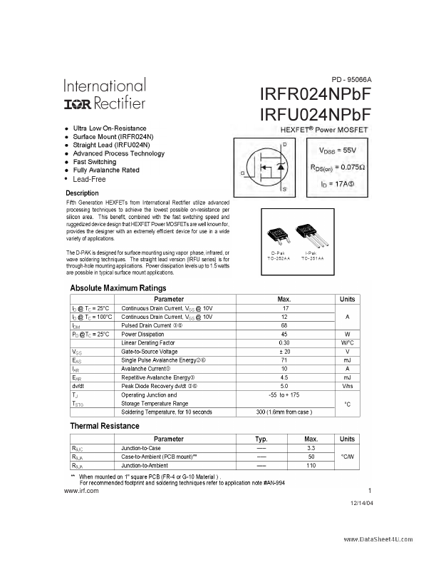 IRFR024NPBF