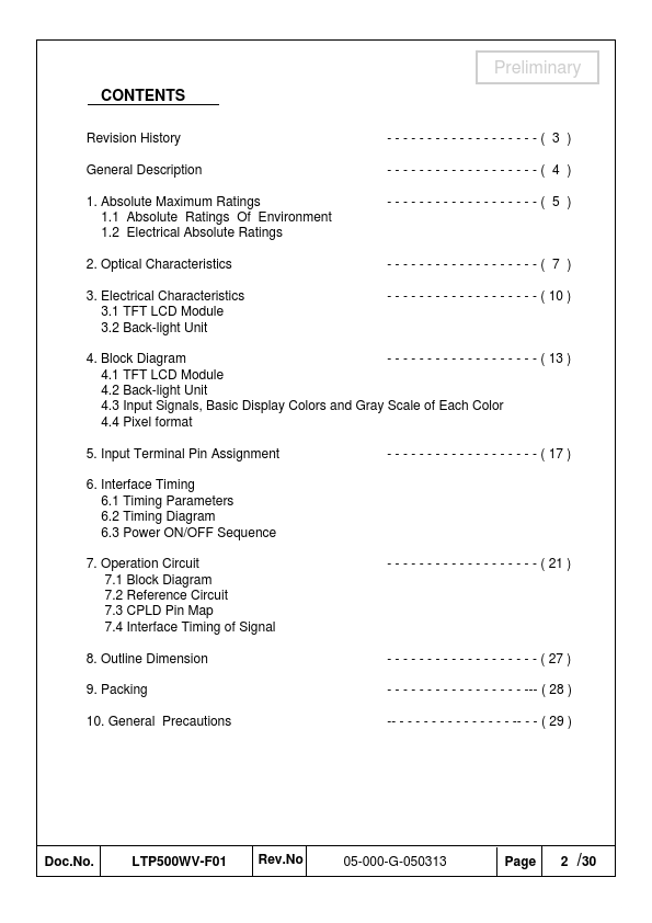 LTP500WV-F01