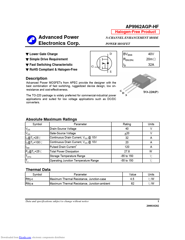 AP9962AGP-HF