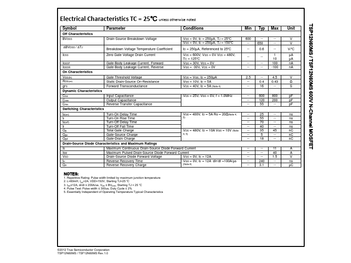 TSP12N60MS