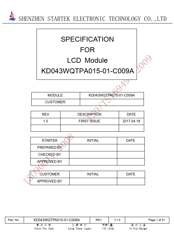KD043WQTPA015-01-C009A