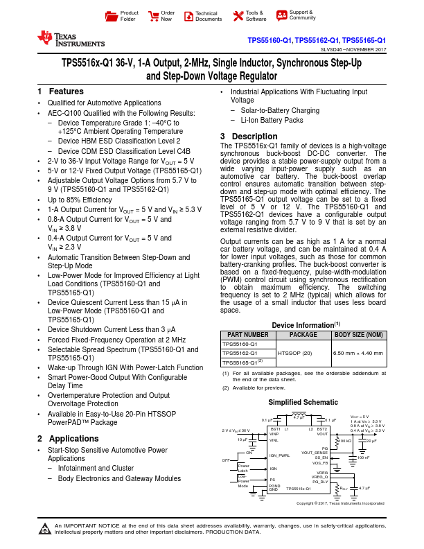 TPS55160-Q1