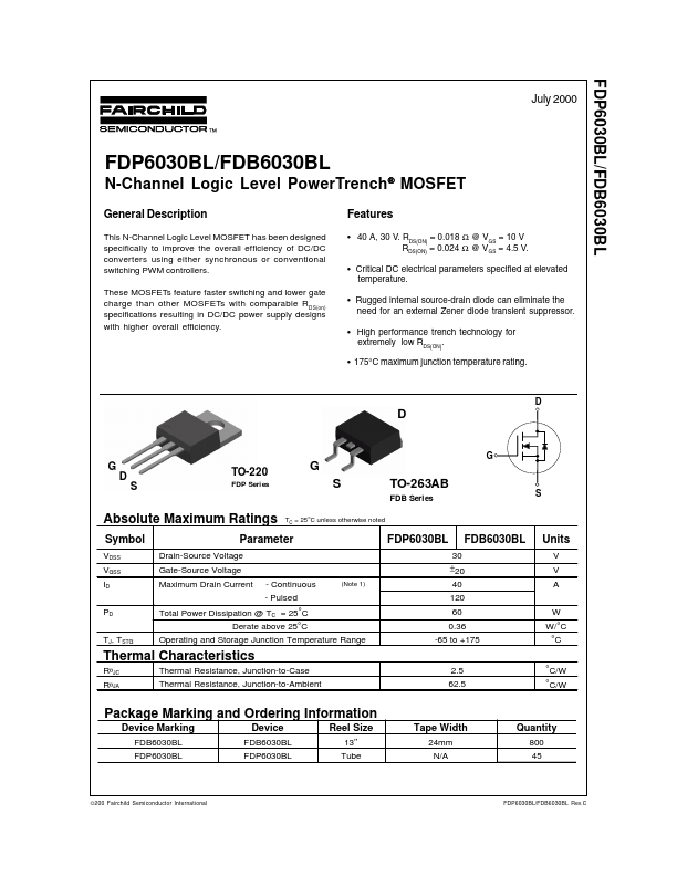 FDP6030BL