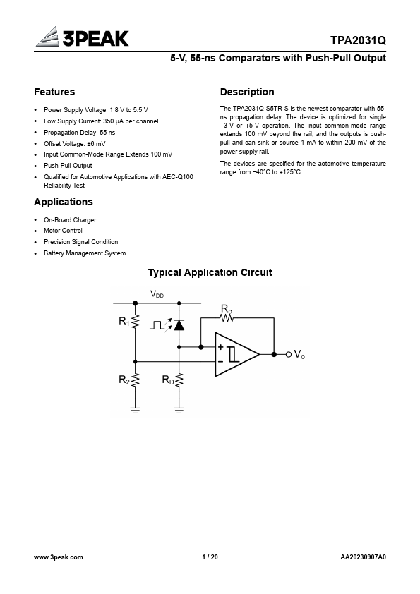 TPA2031Q Datasheet Preview
