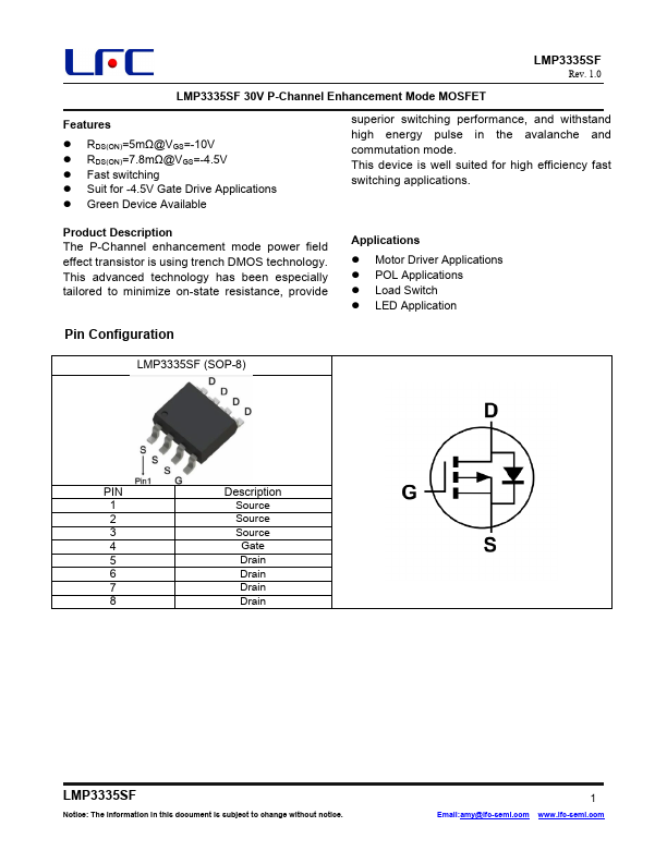 LMP3335SF Datasheet Preview